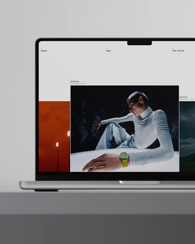 Pulvinar Framer portfolio template showcase (slide 5)