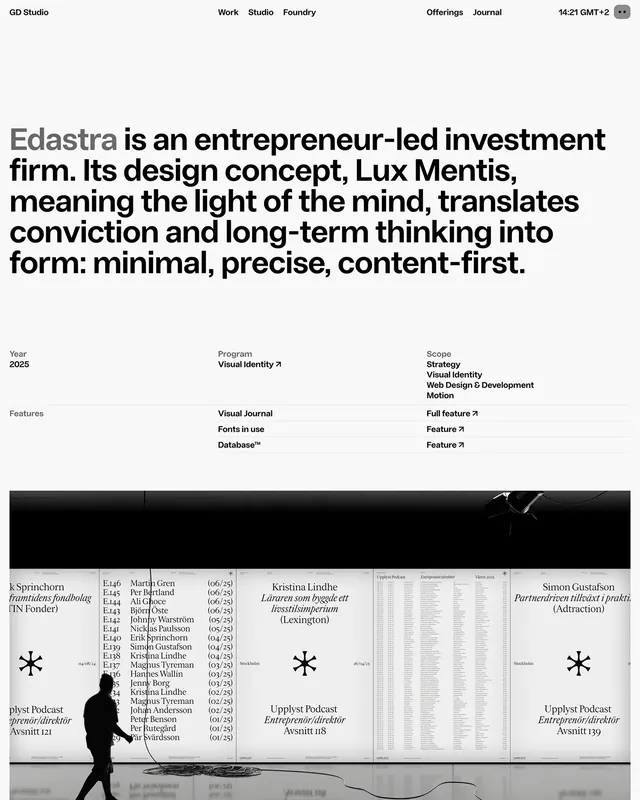 Gärdedesign studio website redesign (slide 5)