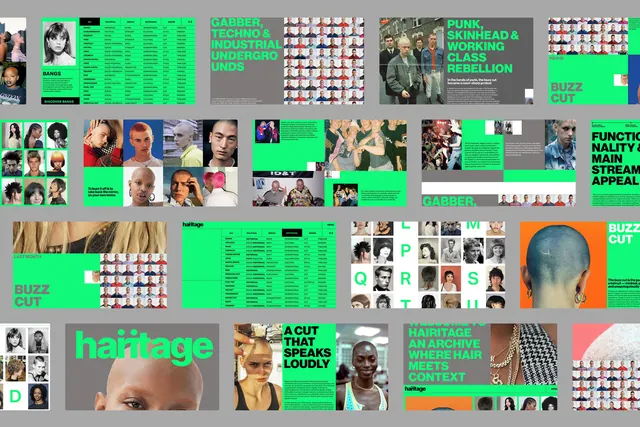Hairitage digital archive interface carousel (slide 4)