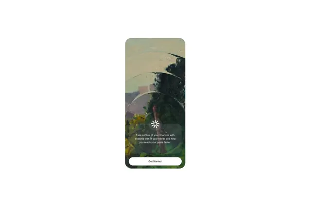 Finance App Onboarding, minimal, muted