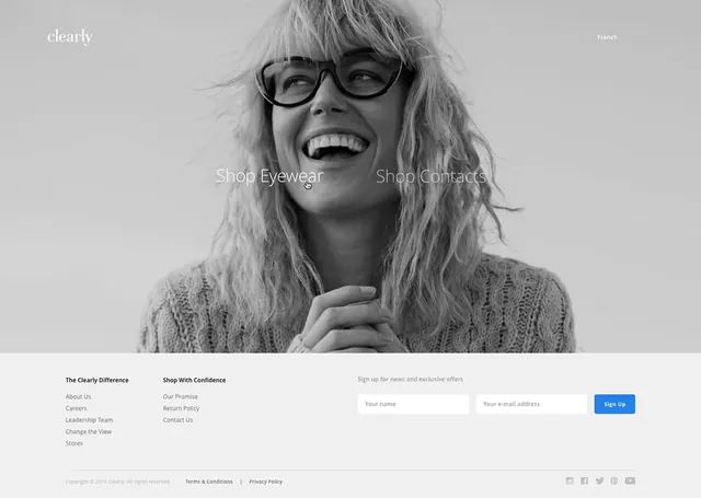 Black and White Portrait Web Interface, minimal, monochrome, monochrome