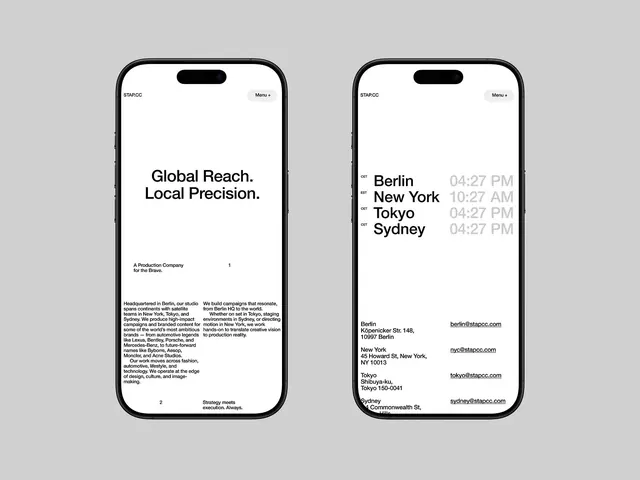 STAP.CC Mobile App, minimal, editorial, monochrome