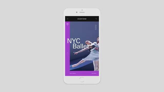 NYC Ballet Mobile App Interface