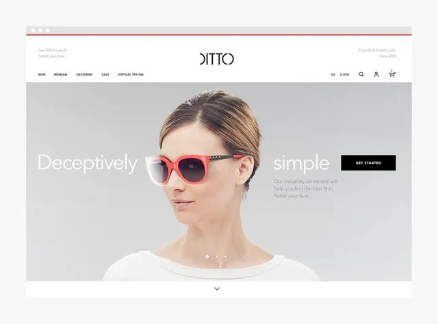 Deceptively Simple Website Header