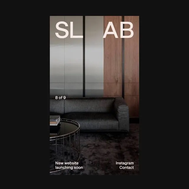 SLAB Website Landing Page, minimal, dark-mode, dark
