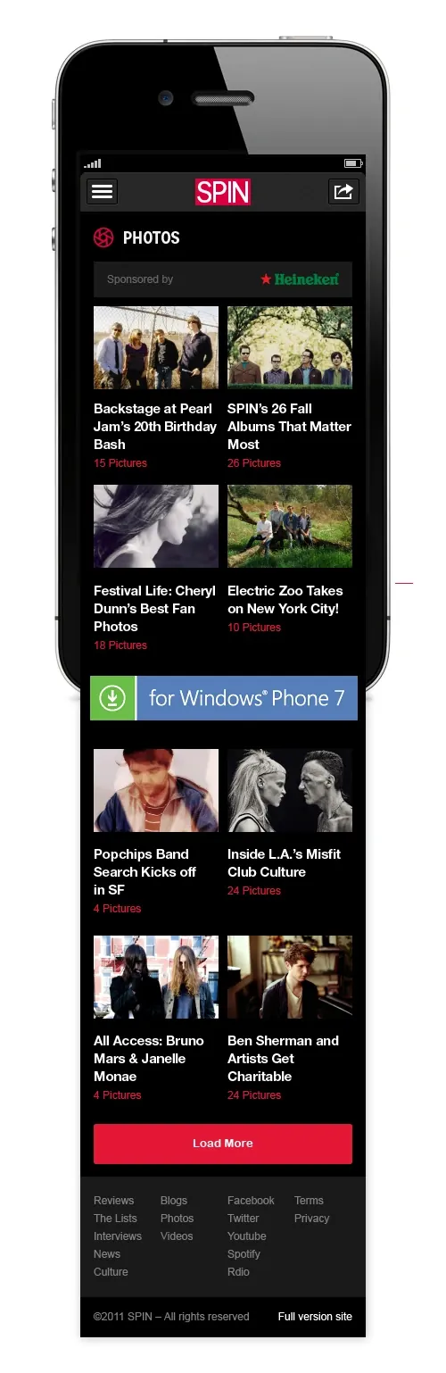 Mobile News Feed UI
