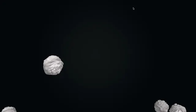 Draft Discarding, minimal, 3d-render, dark