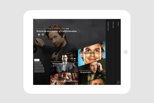 Collage-style UI Layout, maximalist, dark-mode, dark