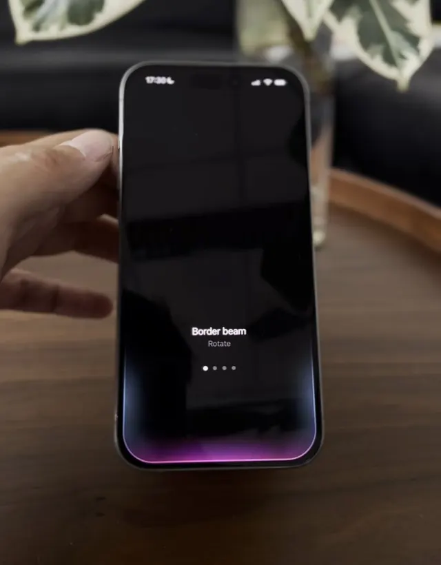 Border Beam Effect, minimal, dark