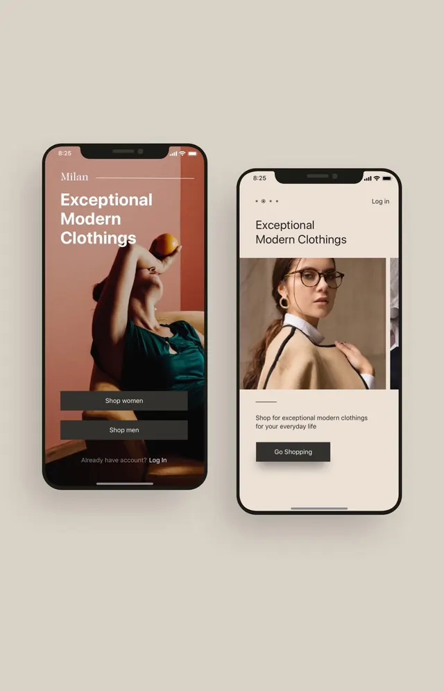 Mobile App Interface Design Kit, minimal, technical, light