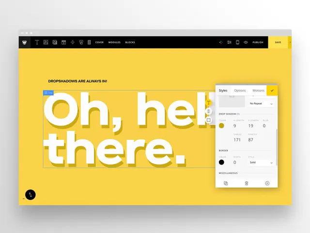 Semplice Typography Dropshadow, display, technical, vibrant