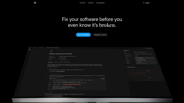 Interfere Website Explorations, minimal, dark