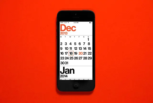 Smartphone Calendar Interface