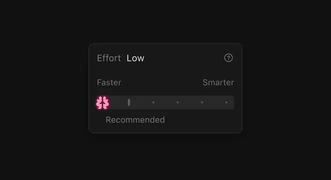 Effort Slider, minimal, playful, dark