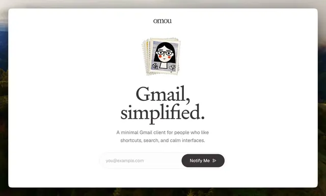Omou Stamp Characters, minimal, playful, monochrome