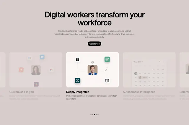 11x Features Section, minimal, light-mode, light