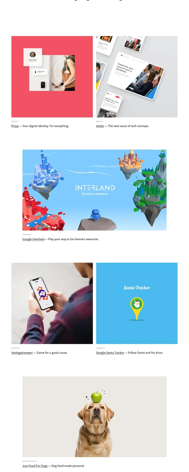 14islands Agency Portfolio, minimal, editorial, light