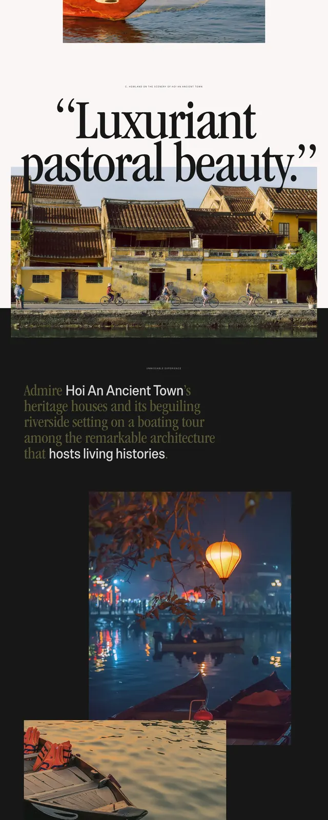 Hoi An Travel Experience, editorial, minimal, warm