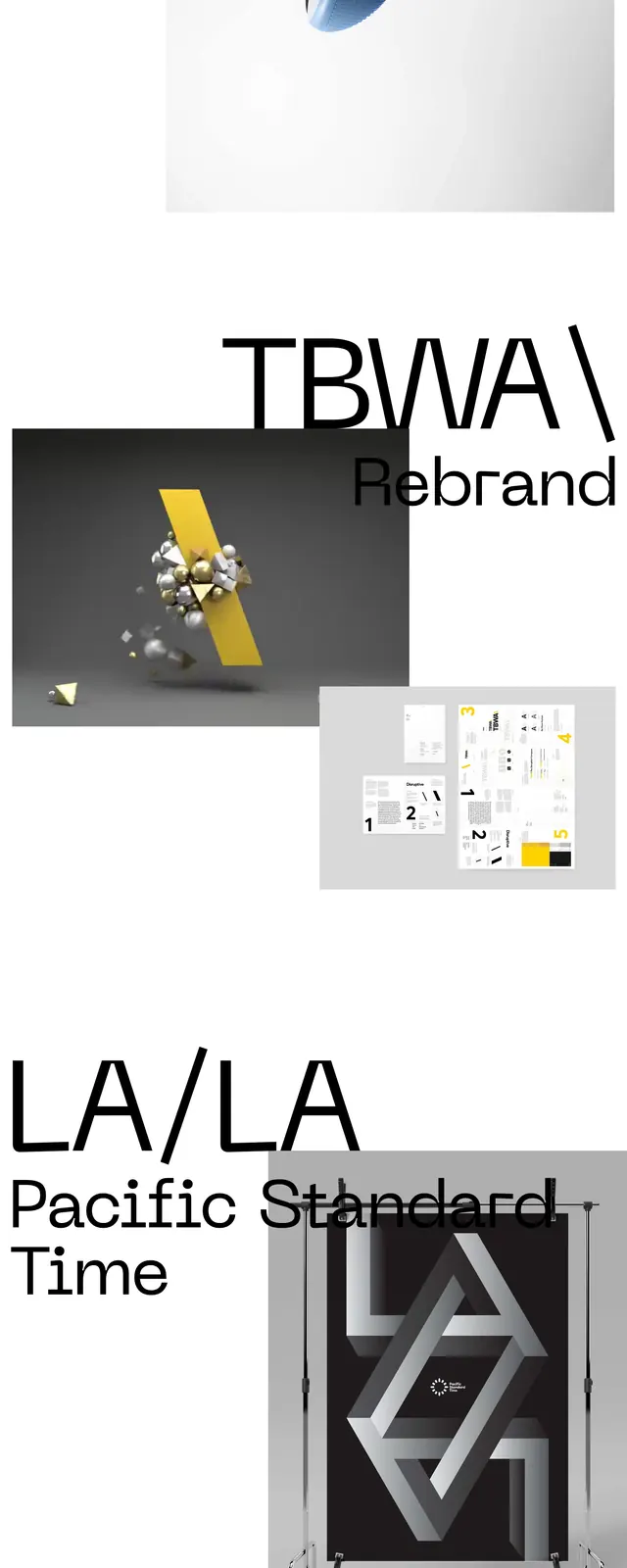 Bold Minimalist Portfolio, minimal, brutalist, high-contrast