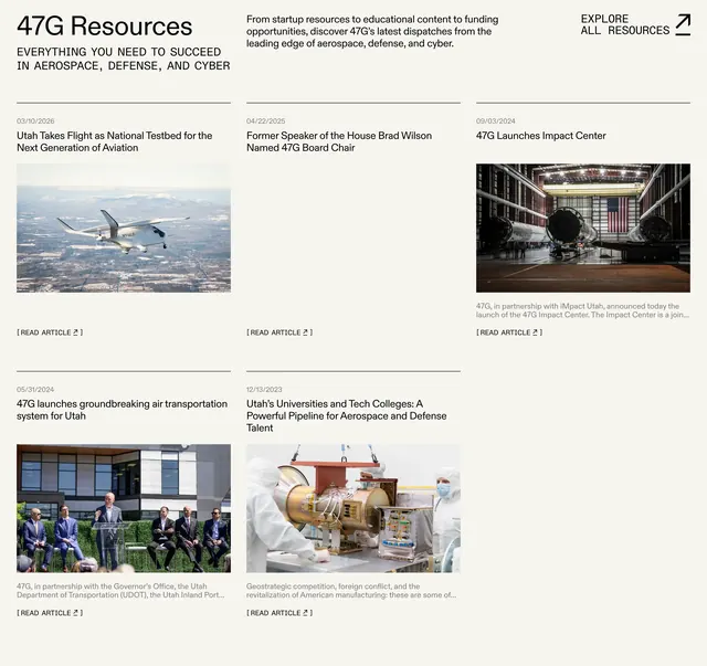 47G Latest Dispatches Article Grid Design, minimal, light-mode, light