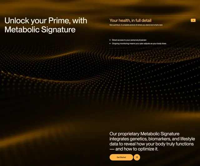 A Better Lou Metabolic Signature feature, dark-mode, minimal, dark