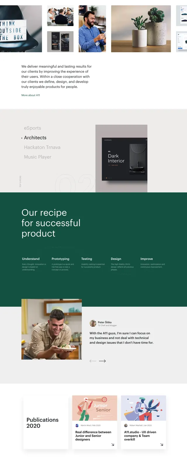 A11 Studio Portfolio, editorial, minimal, light