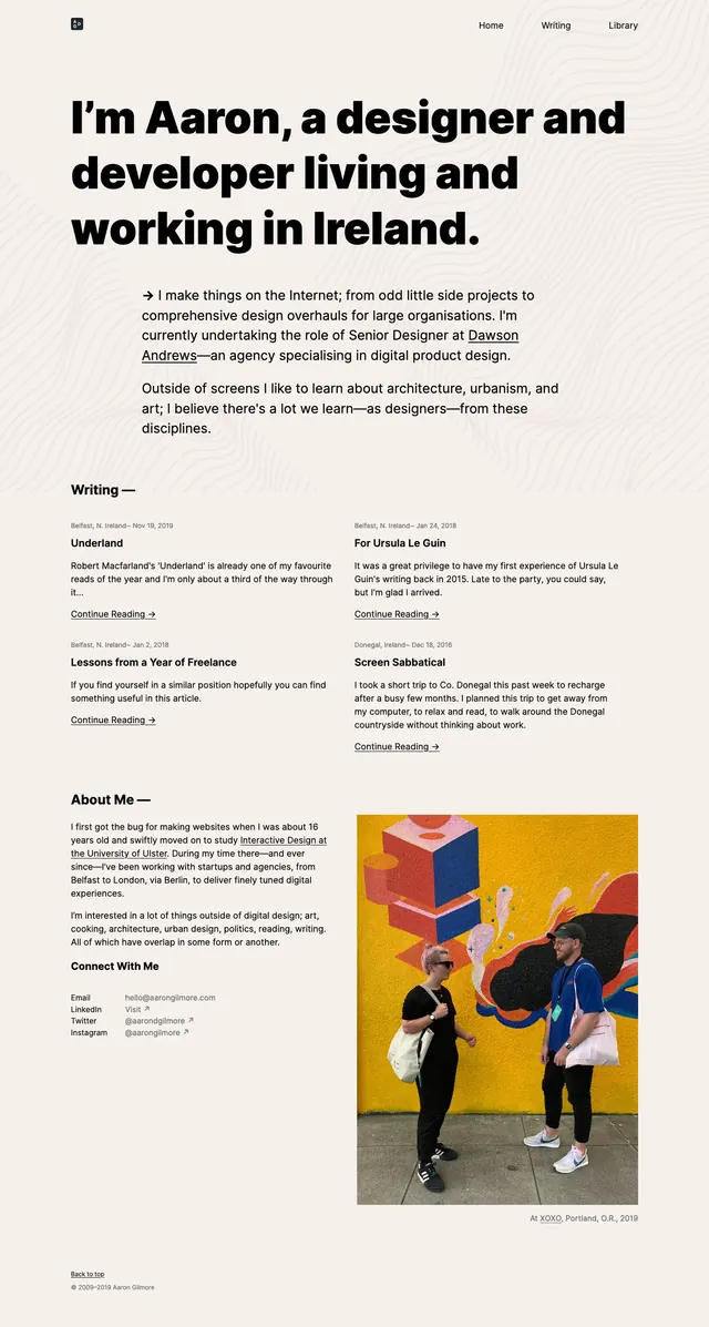 Minimalist Personal Portfolio, minimal, swiss, high-contrast