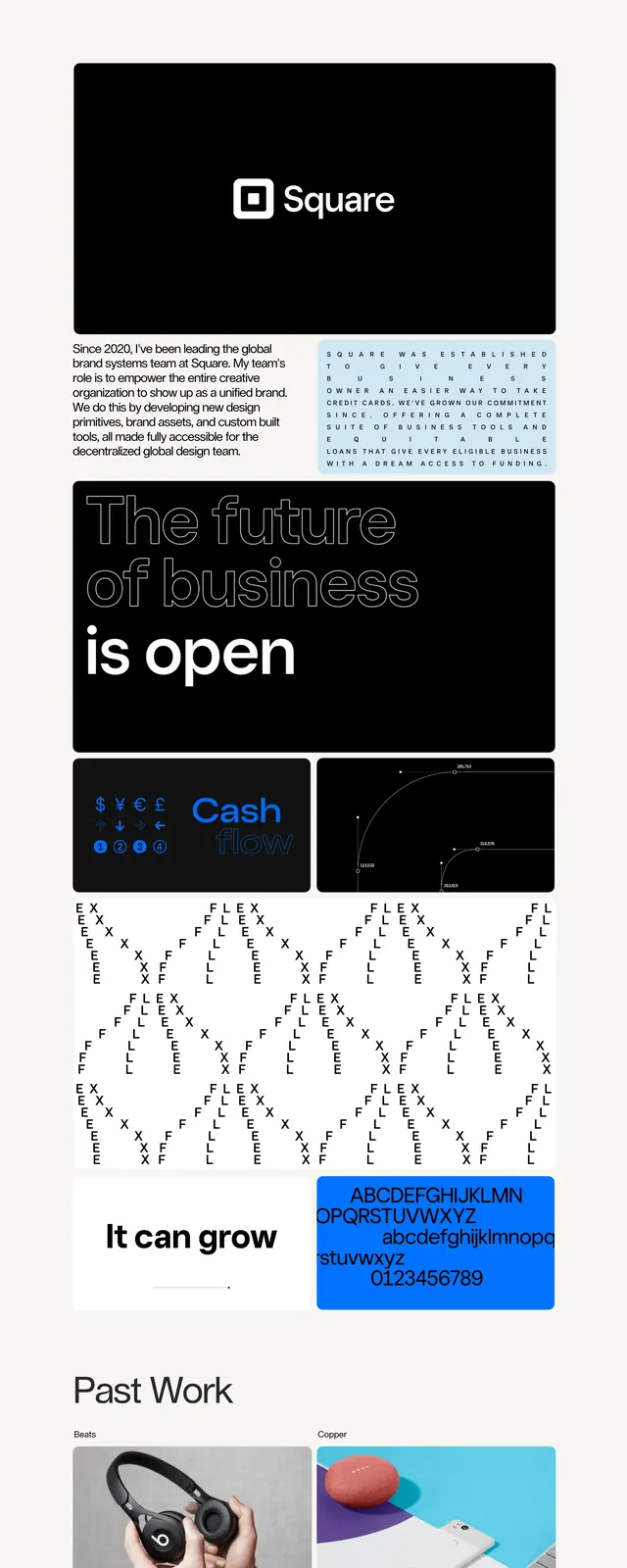 Aaron Poe & Co Portfolio, brutalist, minimal, high-contrast