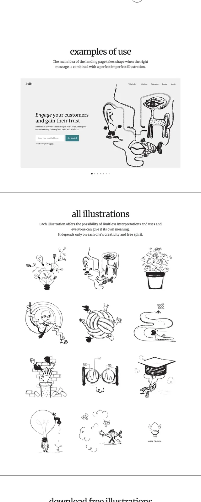 Absurd Design Portfolio, minimal, illustrated, light