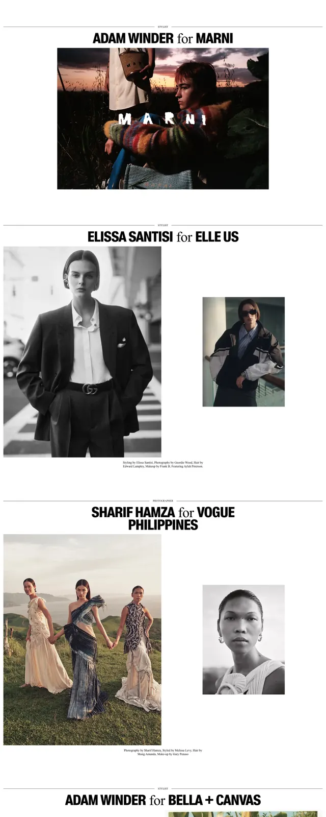 Acreativepartner Portfolio, editorial, minimal, light