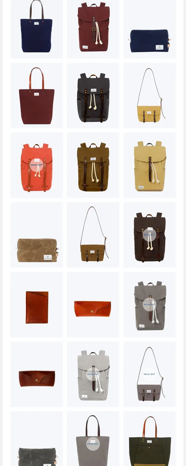 Ada Blackjack Leather Goods Store, minimal, editorial, light