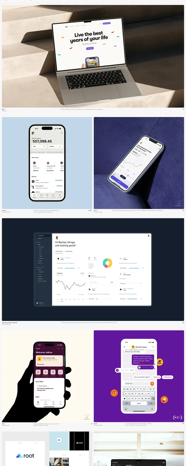 Adi Software Designer Portfolio, minimal, editorial, light