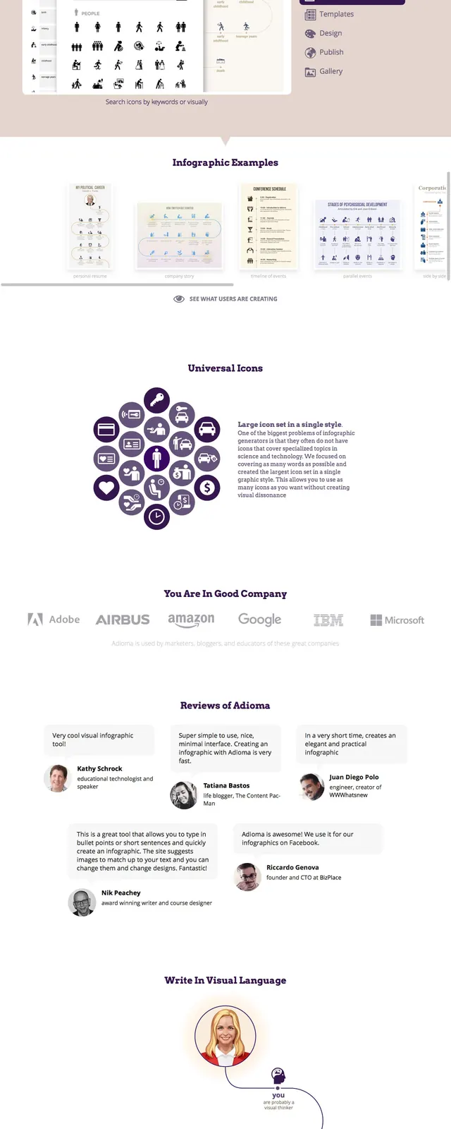 Adioma Infographic Maker, minimal, corporate-clean, light