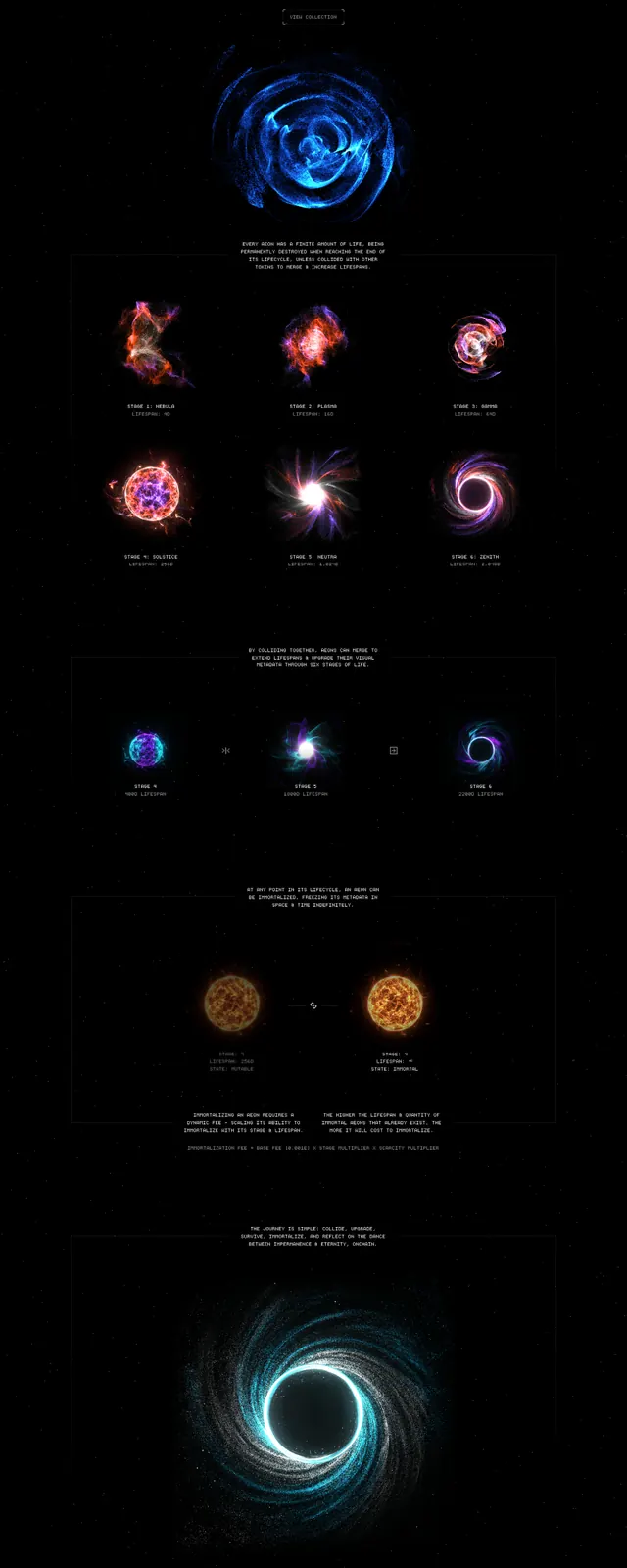 Aeons Cosmic Experience, dark-mode, 3d-render, dark