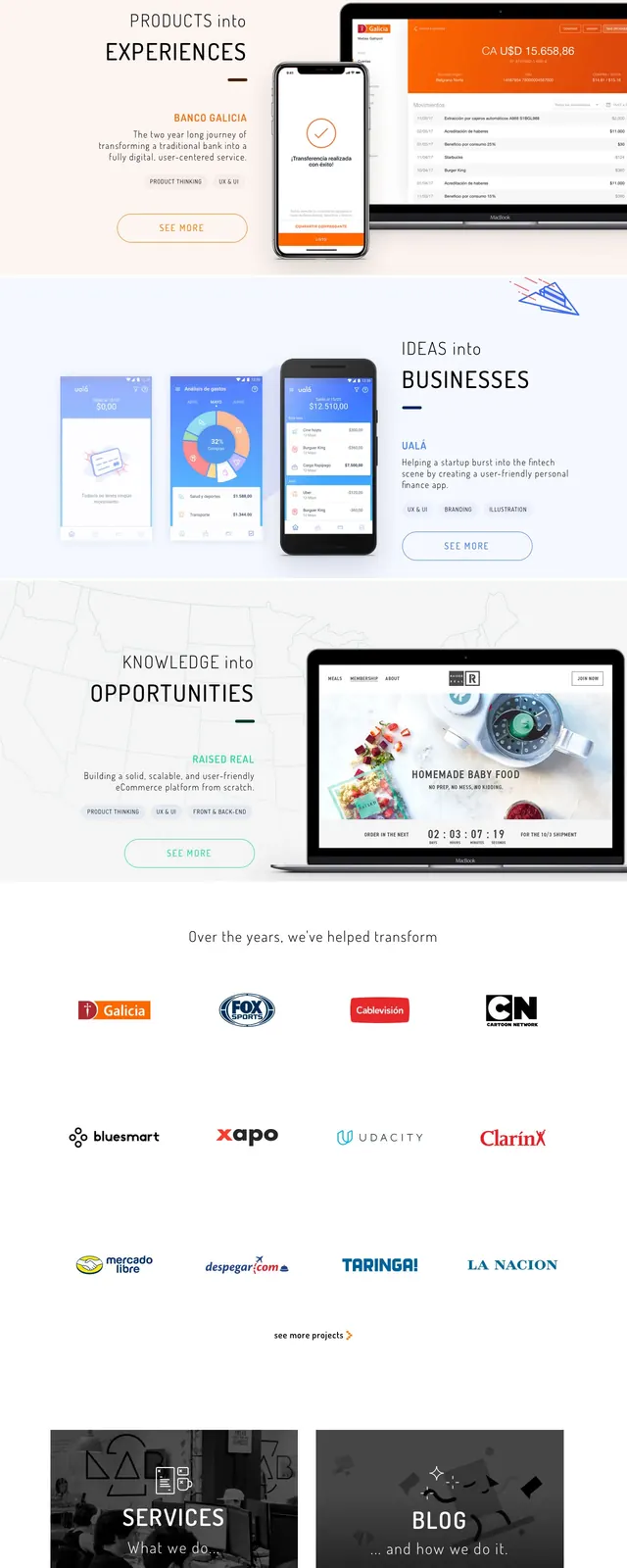 Aerolab Portfolio Landing Page, minimal, editorial, light