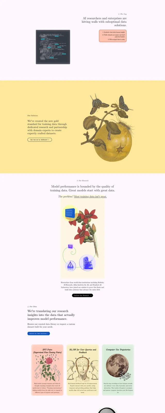 Afterquery AI Landing Page, editorial, minimal, light