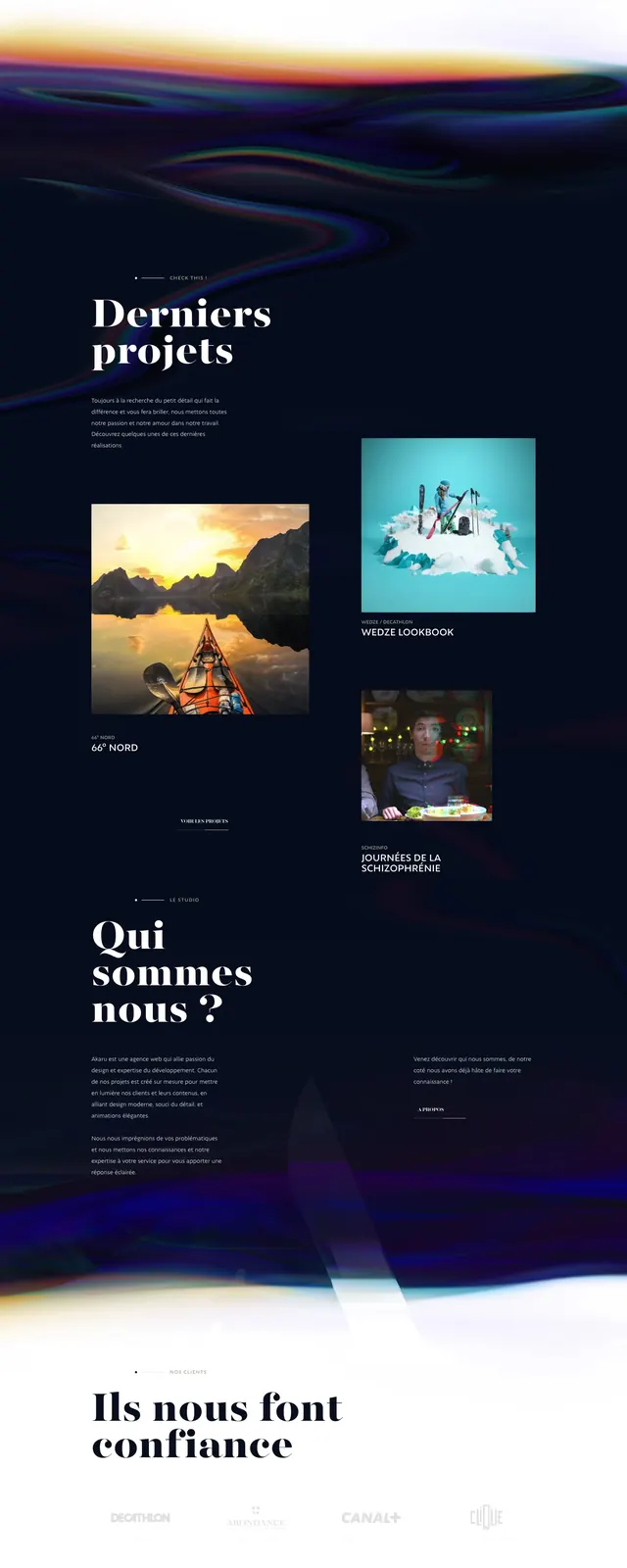 Akaru Agency Portfolio, editorial, minimal, high-contrast