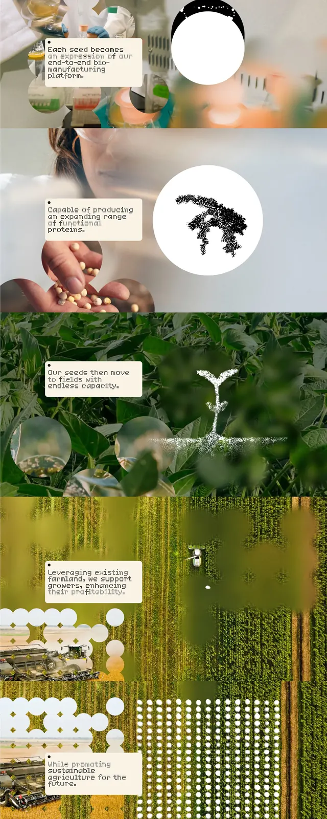 Alpbio Biofactory Landing Page, neo-brutalist, organic, vibrant