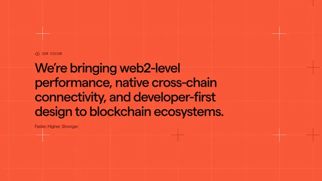 Altius our vision feature on orange grid, minimal, technical, vibrant