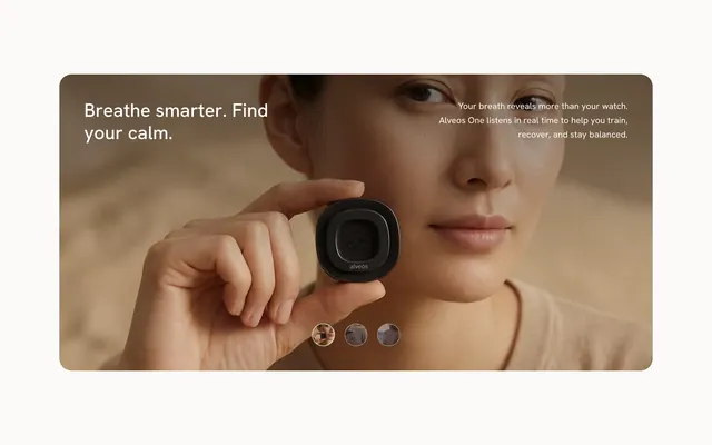 Alveos One value proposition full screen, minimal, light-mode, light