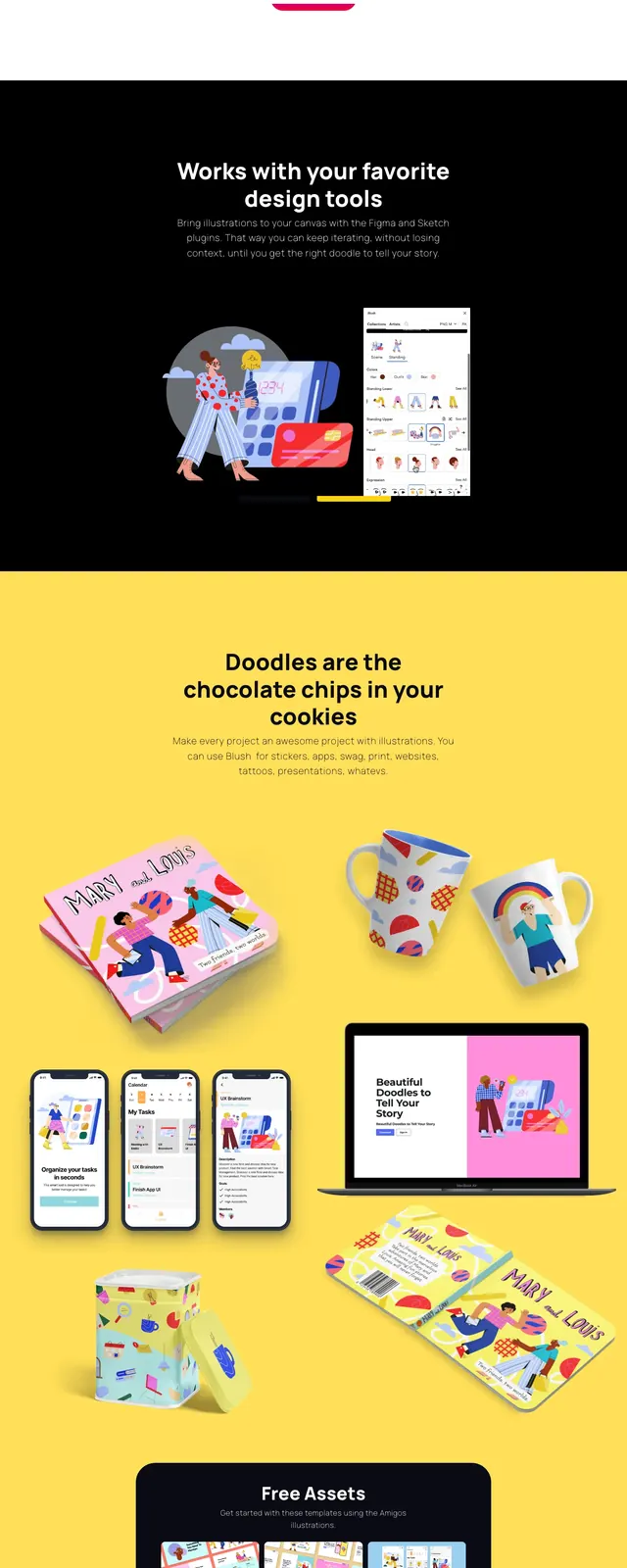 Amigos Illustration Library, playful, illustrated, vibrant