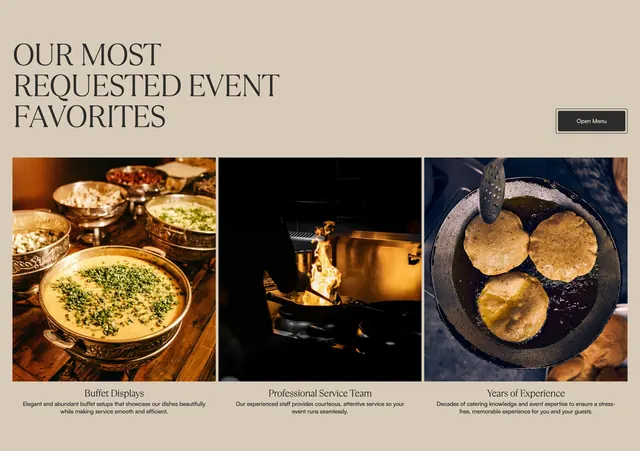 Amrit Palace event favorites feature list, minimal, editorial, light