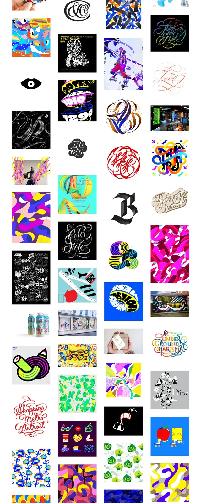 Andreirobu Artist Portfolio, maximalist, playful, vibrant