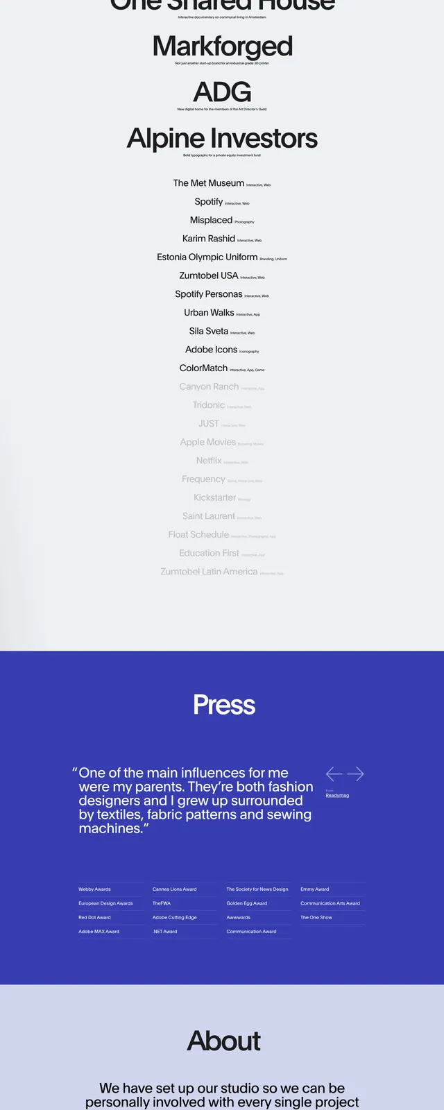 Anton & Direne Portfolio, minimal, editorial, high-contrast