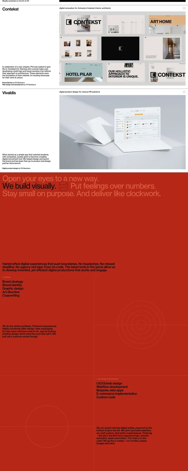 Appart Agency Portfolio, minimal, brutalist, high-contrast