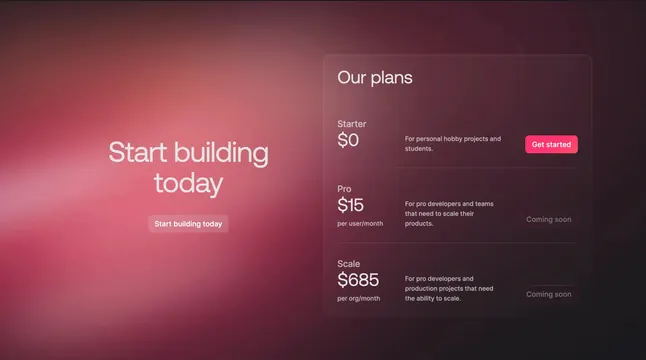 Appwrite glassmorphism pricing split, dark-mode, glassmorphism, dark
