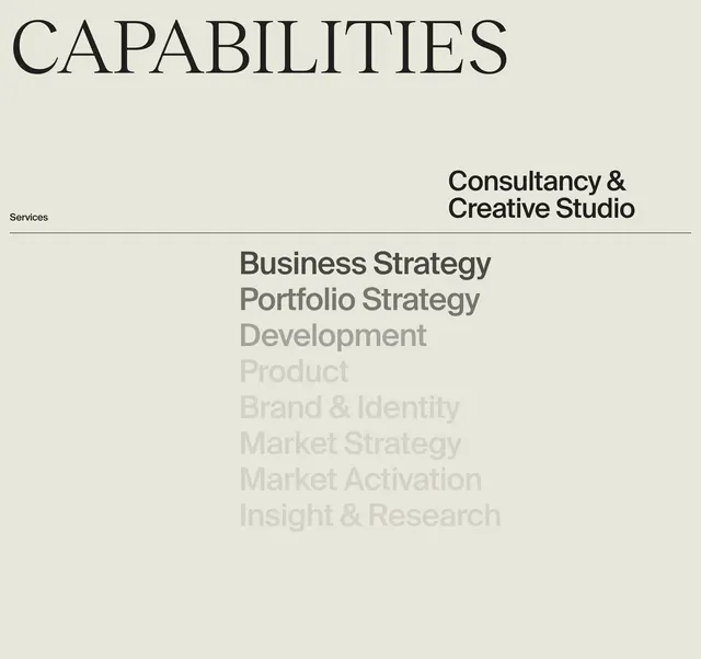 April Taylor capabilities fade list, minimal, light-mode, light