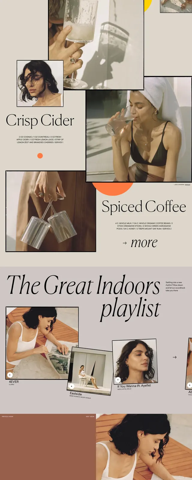 Araw Limnia Jewelry Landing Page, editorial, minimal, muted