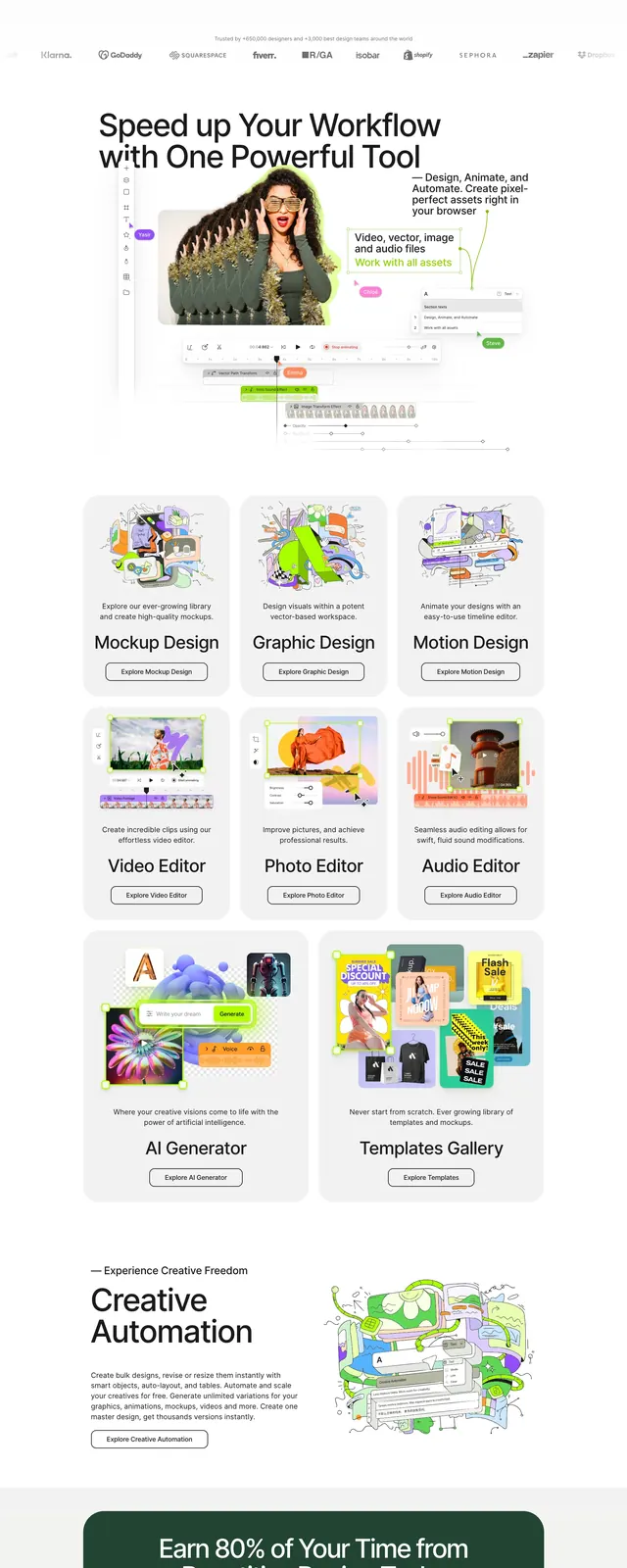 Artboard Studio Landing Page, corporate-clean, light-mode, light