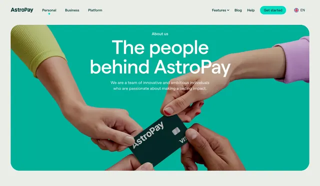 AstroPay about us people hero, minimal, light-mode, light